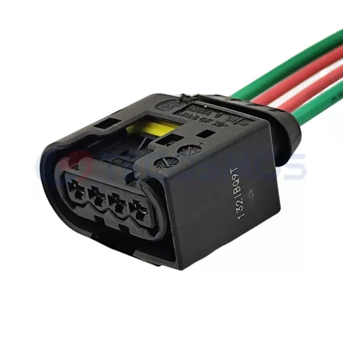 Waterproof Wire Connector Water Pump Steering Machine Plug for BMW 4 Pin Female 3C0973714 09441491 - image 2